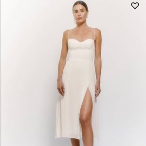 Reformation Juliette Dress in Ivory, brand new with tags, Size 2